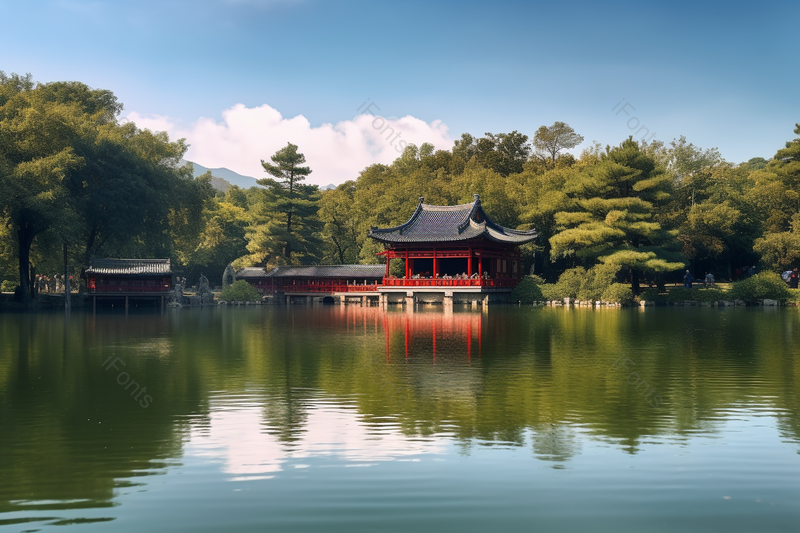 旅行团在野外拍摄的水上公园高清特写摄影图,高清,摄影图,摄影图片,图片大全,摄影图免费下载